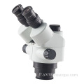 Nouveau modèle 5-55X Microscope stéréo Tenoculaire